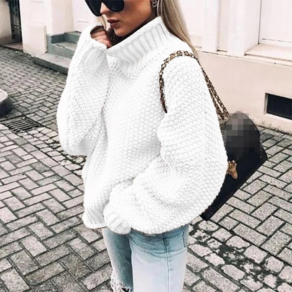 2023 Women Knitted Sweaters Pullovers Long Sleeve Loose Pullover Ladies Fall Sweater Fashion New Autumn Winter Clothes Tops