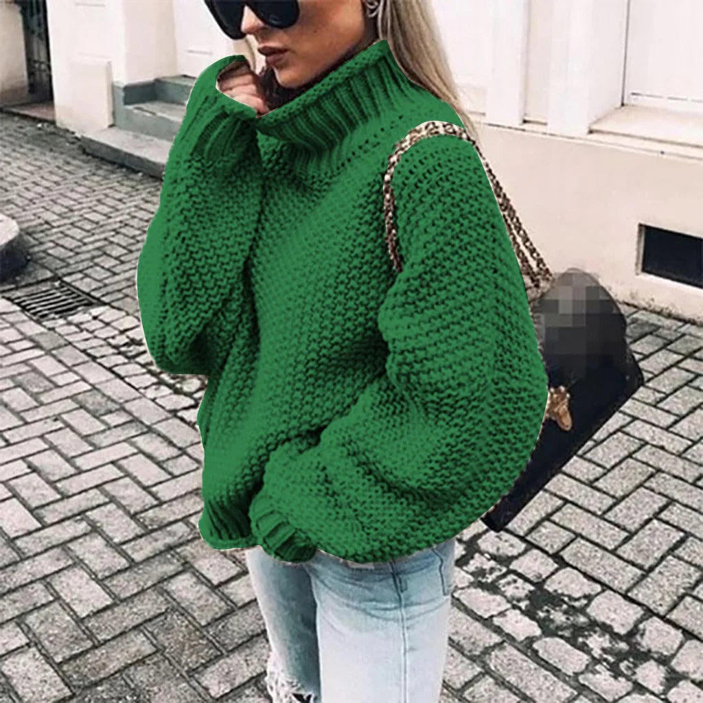 2023 Women Knitted Sweaters Pullovers Long Sleeve Loose Pullover Ladies Fall Sweater Fashion New Autumn Winter Clothes Tops